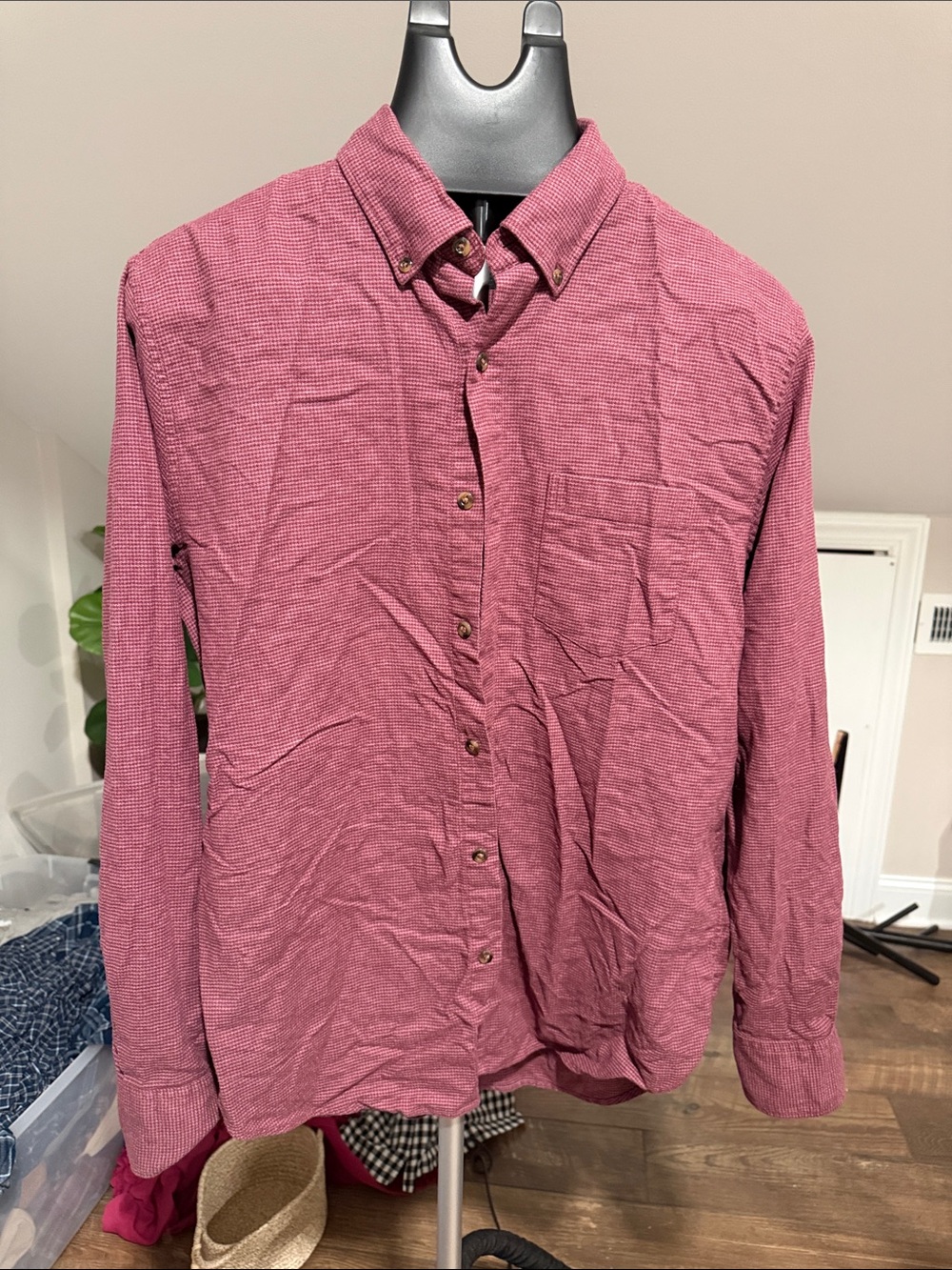 Bonobos Men's Button-Down Shirt in Deep Raspberry
